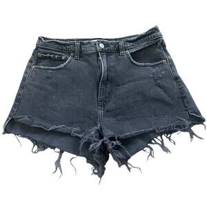 Abercrombie & Fitch The Mom Short High Rise Jean Cut Off Shorts Size 29 / 8